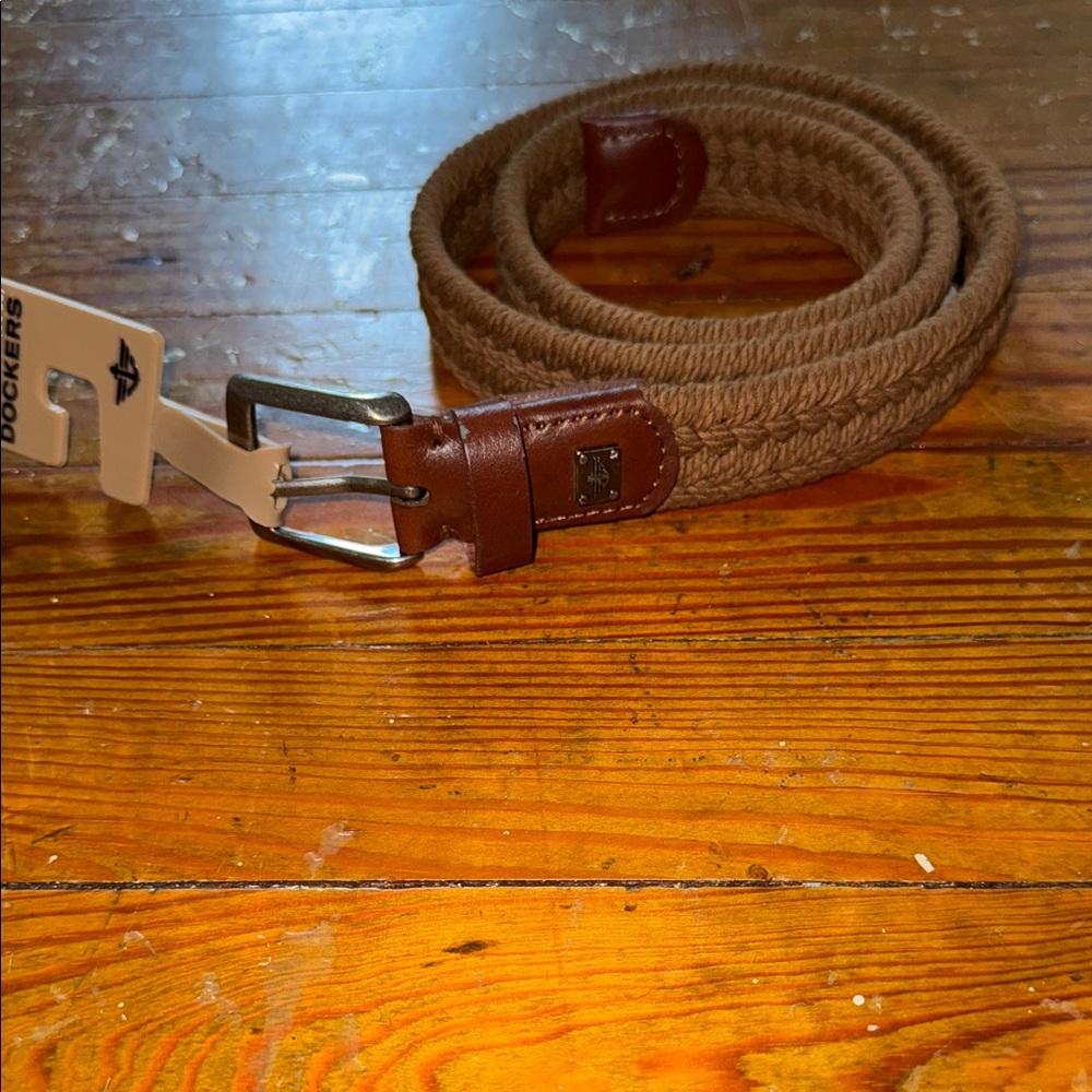 Dockers Tan Braided Men's Belt